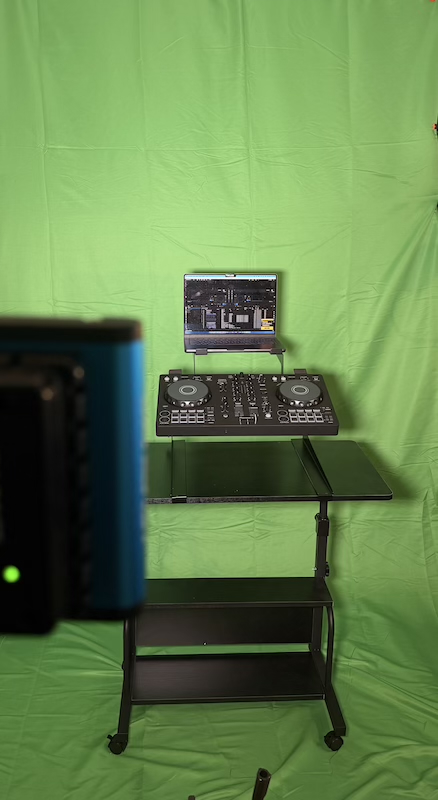 Green Screen DJ Behind 3